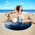 thumbnail image 4 of Qocolhg Microfiber Beach Towel Round Printed Lightweight Colorful Bath Towel Lightweight and durable Sandproof Beach Blanket Beach Mat Multi-Purpose Towel For Travel Swimming Pool on Clearance, 4 of 10