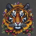 thumbnail image 2 of CafePress - Sunflower Tiger Maternity T Shirt - Maternity Dark T-Shirt, 2 of 3