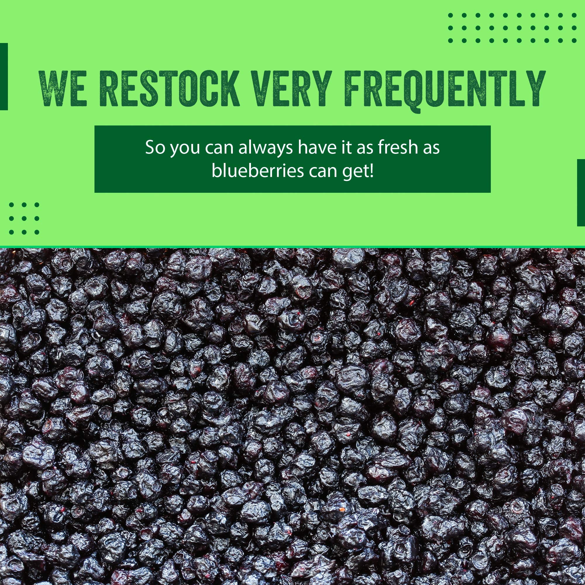 Whole Dried Blueberries-Kosher- 32 oz - American - Batch Tested Gluten and Peanut Free I'M A NUT