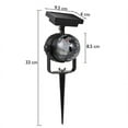 thumbnail image 2 of SNNROO Projecteur Solaire de Noël Lumières Projecteur DEL Lumières Extérieures Rouges et Vertes DEL Lumières des Fêtes Projecteur Étanche pour Pelouse Anniversaire Halloween Fête Mariage Boîte de Nuit Décoration, 2 of 9