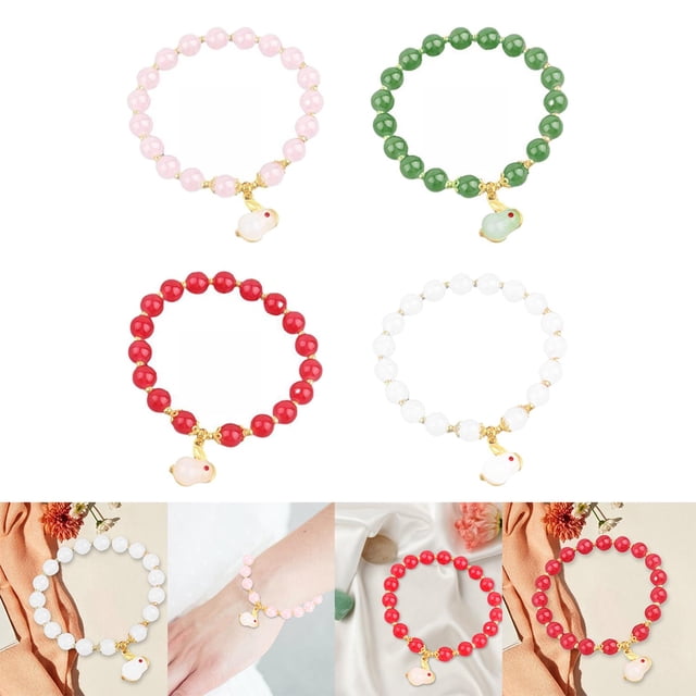 de ,Regalos de joyería de cadena de mano de de de 8 mm,Brazalete de de cristal redondo elegante para mujeres y niñas, de hebra hermosa Hugo pulsera de cuentas
