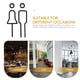 thumbnail image 2 of GAXIRE 1 juego de letreros para baño, letreros acrílicos para baño de hombres y mujeres, letreros de guía para inodoros., 2 of 5
