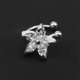 thumbnail image 4 of 1pcs White Ear Cuff Clip en pendientes jinwen  brazalete de pendientes de flores, 4 of 8