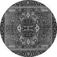 thumbnail image 1 of Ahgly Company Indoor Round Abstract Gray Modern Area Rugs, 8' Round, 1 of 4
