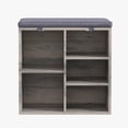 thumbnail image 2 of Kojooin Shoe Storage Bench for Entryway, 5-Cubby Organizer with Cushion, Adjustable Shelves and Accessories Bag, 2 of 9