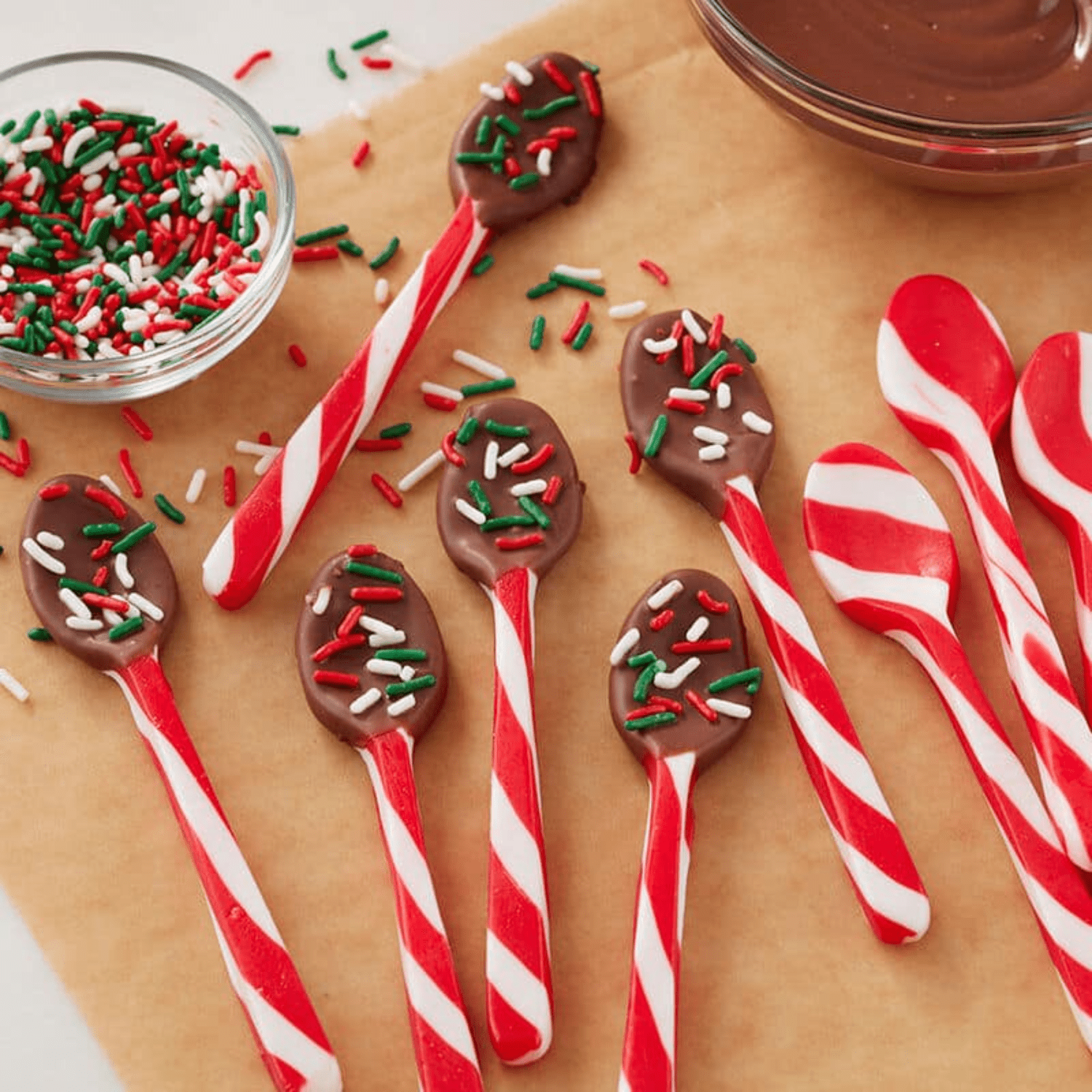 Candy Cane Edible Spoons Peppermint Flavored Candy Hard Candies for Hot Chocolate or Coffee, Sweet Table Decor Christmas Holiday Stocking Stuffer & Party Favors 6-ct. Packs Set of 6 (36 Spoons Total)