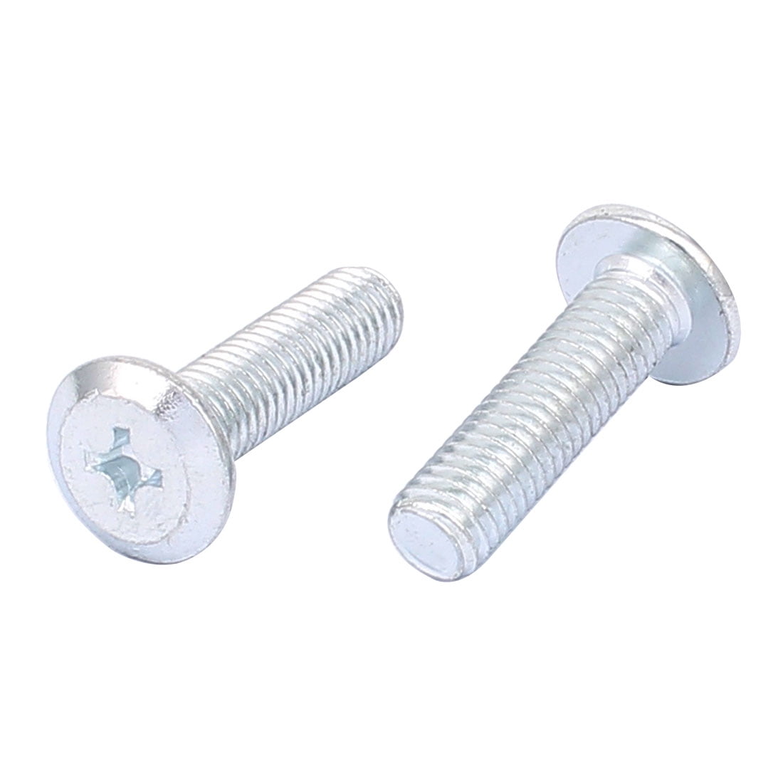 M8 x 30mm Phillips Flat Pan Head Countersunk Bolt Machine Screw 10 Pcs