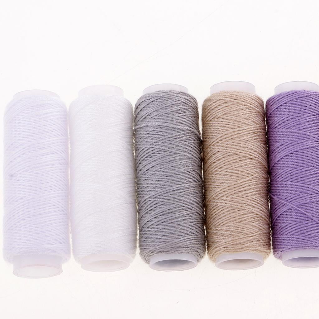 14 Count Heavy Duty Assorted Hand  Jeans Thread Set,Polyester Sewing Thread Spool 10 Color 55 Yards/50m Thick for Denim Leather Quilt Blanket Cushion Curtain Handwork