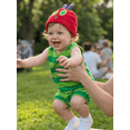 thumbnail image 5 of RUINIXCW Toddler Baby Boy Girl Halloween Caterpillar Costume Newborn Infant Baby Boy Fall Winter Clothes Sleeveless Striped Tank Top Shorts Hat Set, 5 of 9