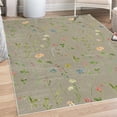thumbnail image 1 of Floral Decorative Rug, Spring Season Themed Watercolors Painting of Herbs Flowers Botany Garden Art, Quality Carpet for Bedroom Dorm and Living Room, 6 Sizes, Sage Green, by Ambesonne, 1 of 4