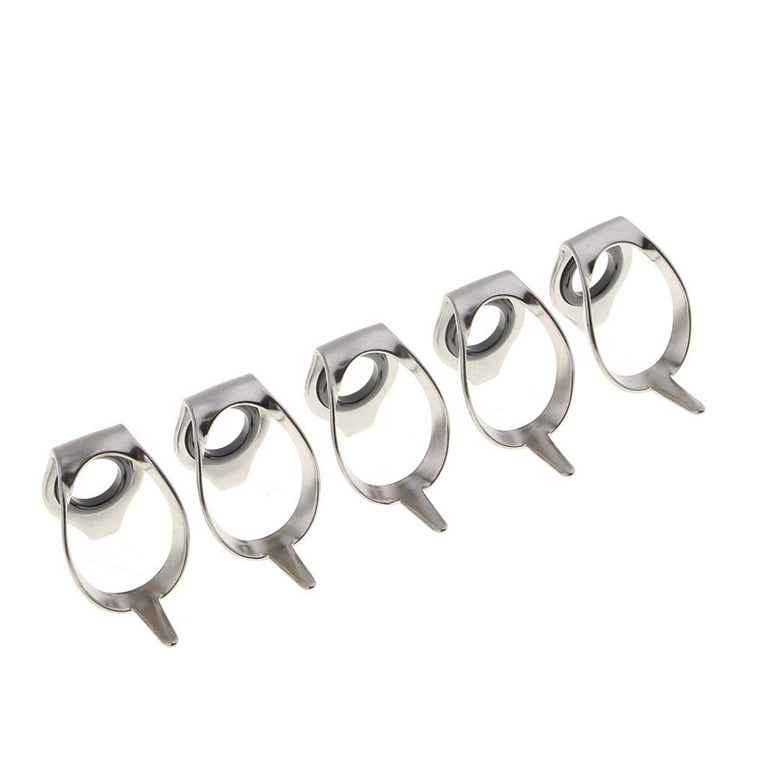 1 Set Rod Guides, Stainless Steel Saltwater Sea Casting 5pcs 