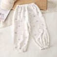 thumbnail image 2 of Plebaso Toddler Baby Summer Pants Boys Girls Cotton Long Bloomers Kids Casual Lightweight Thin Trousers, 2 of 3
