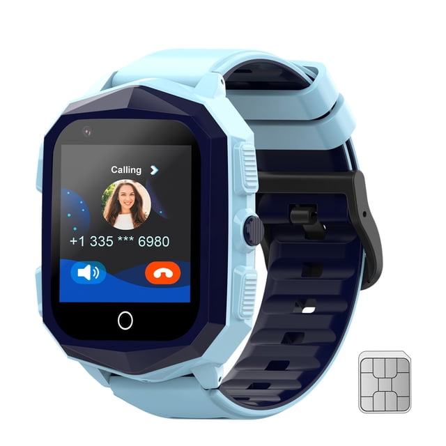 Wonlex Reloj Inteligente Para Niños 4G Con Rastreador Gps, Cámara De Videollamadas, Emergencia Sos, Reloj De Teléfono Celular Desbloqueado Para Niños De 1,4 Pulgadas, Regalos De Cumpleaños Para Niños