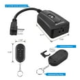 thumbnail image 5 of DEWENWILS Outdoor Remote Control Outlet, Waterproof Heavy Duty Wireless Electrical Plug Outlet Switch for Lights, for Christmas, Separately Controlled 3 Receivers, 5 of 7