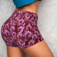 thumbnail image 4 of Lsque Orchids Flowers Pattern High Waisted Biker Shorts for Women-Tummy Control Fitness Athletic Workout Running Yoga Gym Shorts,Moisture-Wicking-X-Large, 4 of 9