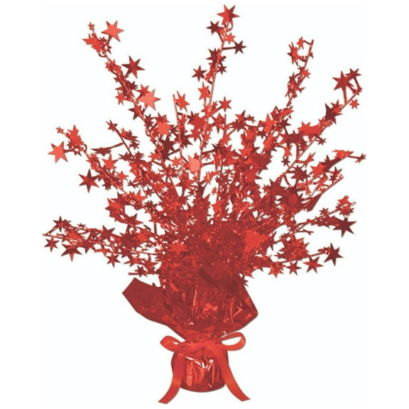 Beistle Star Gleam 'N Burst Centerpiece red Party Decoration (Case of 12)
