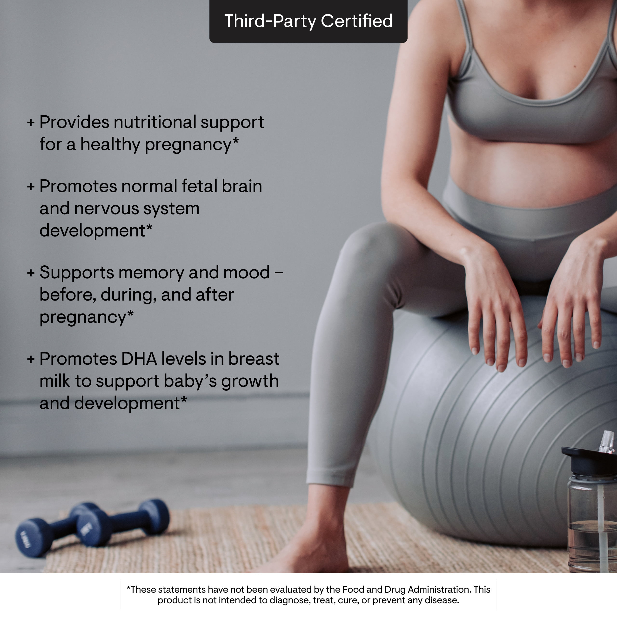 THORNE - Prenatal DHA - 650 mg DHA and 200 mg of EPA - Supports Baby’s Brain & Nervous System Development from Pregnancy to Nursing* - 30 Servings