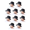 thumbnail image 3 of Minnieouse Poliéster Manténgase cómodo y fresco en sombreros de pescador livianos Sombreros de amplia aplicación para hombres negro tamaño negro tamaño estándar 10piezas, 3 of 6