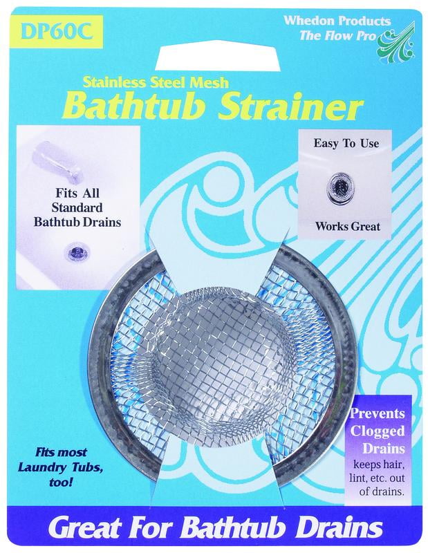 Whedon Products DP60C Stainless Steel Mesh Bathtub Strainer Walmart