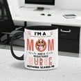 thumbnail image 2 of I'm a Cavalier King Charles Spaniel Mom and a Registered Nurse Nothing Scares Me 11oz Accent Two-tone Mug Dog Lover Gifts Coffee Tea Cup - 00002, 2 of 5