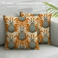 thumbnail image 3 of GOSMITH  Pineapple Throw Pillow Covers Summer Decoration for The Home Decorative Cushion Case Motif Pillowcase for Couch Sofa Square Orange, 3 of 5