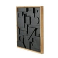 thumbnail image 6 of 24" x 24" Dimensional Textured Shapes Geometric Framed Wall Art with Brown Frame, by DecMode, 6 of 10