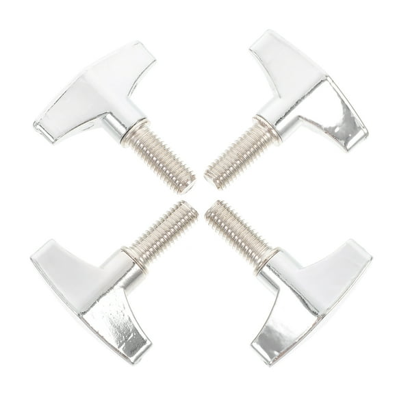 BRIGHTFUFU Juego de tambor de 4 Uds., tornillo de ala de platillo, juego de tambor, accesorios, juego de tambor, tornillos superiores