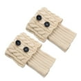 thumbnail image 3 of STETMN Women's Crochet Knitted Boot Socks Short Leg Warmers Boot Covers Button Decor Trendy Sock, 3 of 4