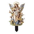 thumbnail image 2 of 2d Plague Garden Stake Multifuncional Día de la madre Regalos fáciles de usar Pistes de patio decorativos para el patio del porche, valla del césped Estilo E, 2 of 8