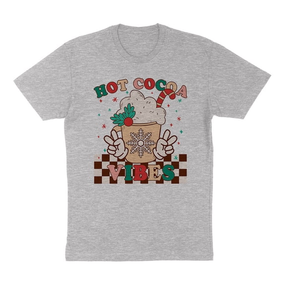 Hot Cocoa Vibes Shirt Unisex Medium Grey