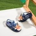 thumbnail image 6 of Gubotare Little Girls Sandals Jelly Shoes for Toddler Girls Summer Beach Retro Jellies Sandals T-Strap Slingback Little Kids Glitter Soft Closed Toe Princess Dress Flat (Navy,Size 1), 6 of 9