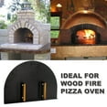 thumbnail image 5 of Simond Store Pizza Oven Door 27”(L) X 19.25”(H) Stainless Steel Heavy-Duty Oven Door with Wooden Handle for Indoor & Outdoor Pizza Oven, Outdoor Pizza Oven Kit, 5 of 9