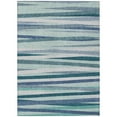 thumbnail image 2 of Addison Rugs Chantille Indoor/Outdoor Transitional Stripes Teal Washable Rectangle Rug, 3' x 5', 2 of 6