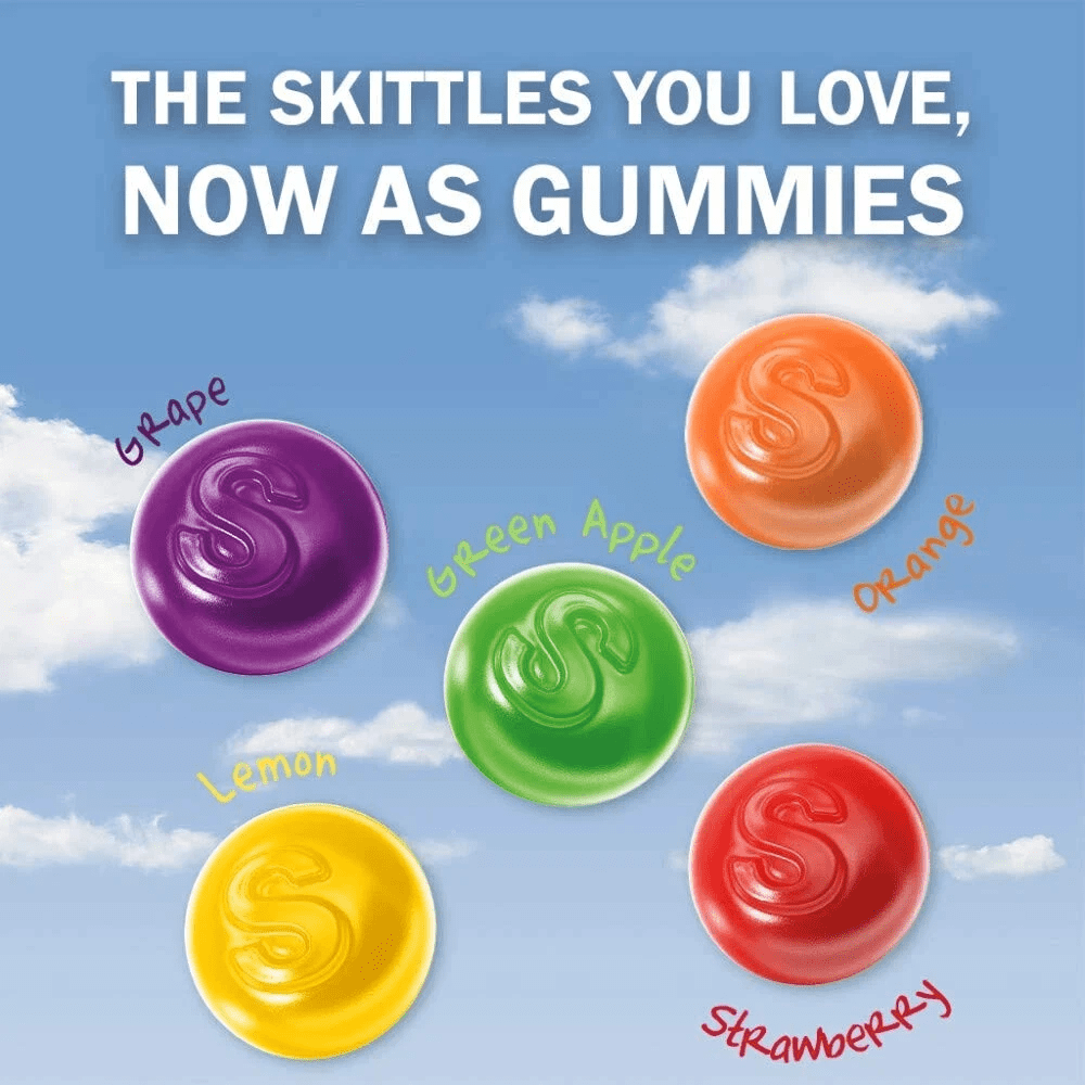 Skittles Gummies Original, Assorted Fruit Flavors, Fun Size Packets, Individually Wrapped, Bulk Gummy Candy (4 Pounds)