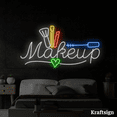 thumbnail image 3 of Craftnamesign Makeup Neon Sign, Makeup Studio Decor, Cosmetics Shop Signs, 3 of 4