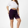 thumbnail image 2 of Large size high waist tight lace shorts, 2 of 4