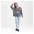 thumbnail image 3 of Women's Gameday Couture  Gray Air Force Falcons French Terry V-Neck Pullover Sweatshirt, 3 of 6