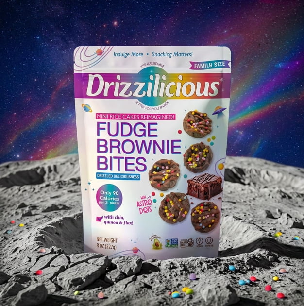 Drizzilicious Fudge Brownie Mini Rice Cake Bites, 8 oz.