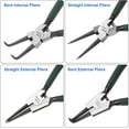 TRAHOO4 Piece 7 Inch Internal/External Snap Ring Pliers Set Heavy Duty