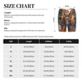 thumbnail image 3 of Balery Colorful Owl Tattoo Art Pantalones cortos de pijama de punto de algodón para hombre con cinturilla y bolsillos-Medium, 3 of 6