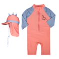 thumbnail image 4 of Traje de baño para niños Hugo Dinosaurio Manga larga Naranja, 4 of 10