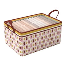 CasaChic Clothes Storage Bags, Large Capacity Foldable Closet Organizers - Three Sizes, Thick Fabric with Handles for Blanket, Comforter & Clothes