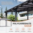 thumbnail image 3 of BaPiPro 14'x10' Hardtop Gazebo, Wall Mounted Lean-To Pergola for Patio, Aluminum Frame & Polycarbonate Roof, Waterproof Outdoor Canopy for Backyard, Porch, Deck, 3 of 7