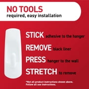 Command Medium Utility Hooks, White, Damage Free Organizing, 20 Hooks and 24 Command Strips
