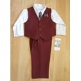 thumbnail image 3 of INFANT, TODDLER & BOY  WEDDING FORMAL PARTY VEST SUIT BURGUNDY sz: 3M 6M-12 14, 3 of 4