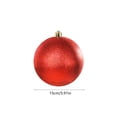 thumbnail image 3 of Adornos navideños 2024 bolas de purpurina de plástico de 6 pulgadas para decoración navideña tanto interior como exterior, 3 of 6
