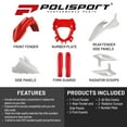 thumbnail image 2 of Polisport Motocross (MX) Replica Plastic Kit for Beta RR X-Pro (2025-26) Dirt Bike – OEM Quality, Durable, Flexible & Perfect Fit – Red/White, 2 of 9