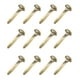 thumbnail image 1 of 100 mini clavos redondos de 8 x 16 mm, con forma de cuerno de dos patas, para manualidades infantiles (dorados), 1 of 6