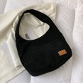 thumbnail image 3 of Bolsa de embrague de moda de hombro de pana casual vintage para viajes de compras JShteea Para Estrenar, 3 of 9