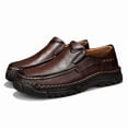 thumbnail image 4 of Vintage Hand‑Stitched Leather Slip‑On Outdoor Loafers, 4 of 5